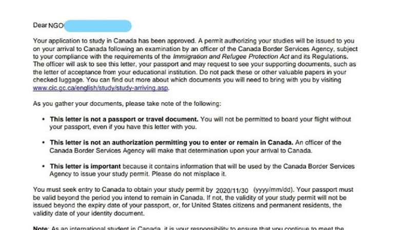 VISA CANADA